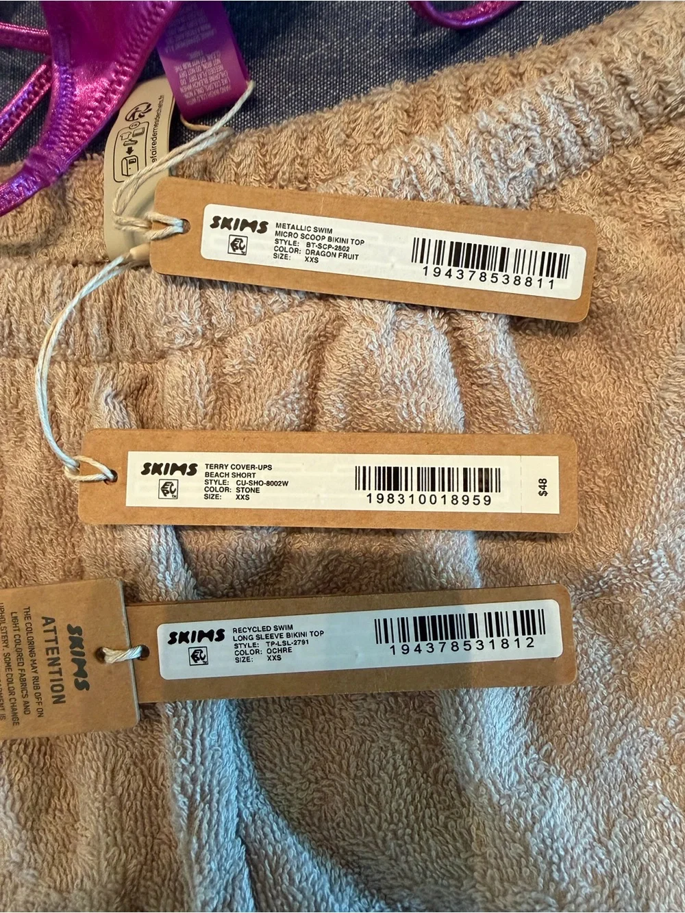 SKIMS XXS Swim Lot